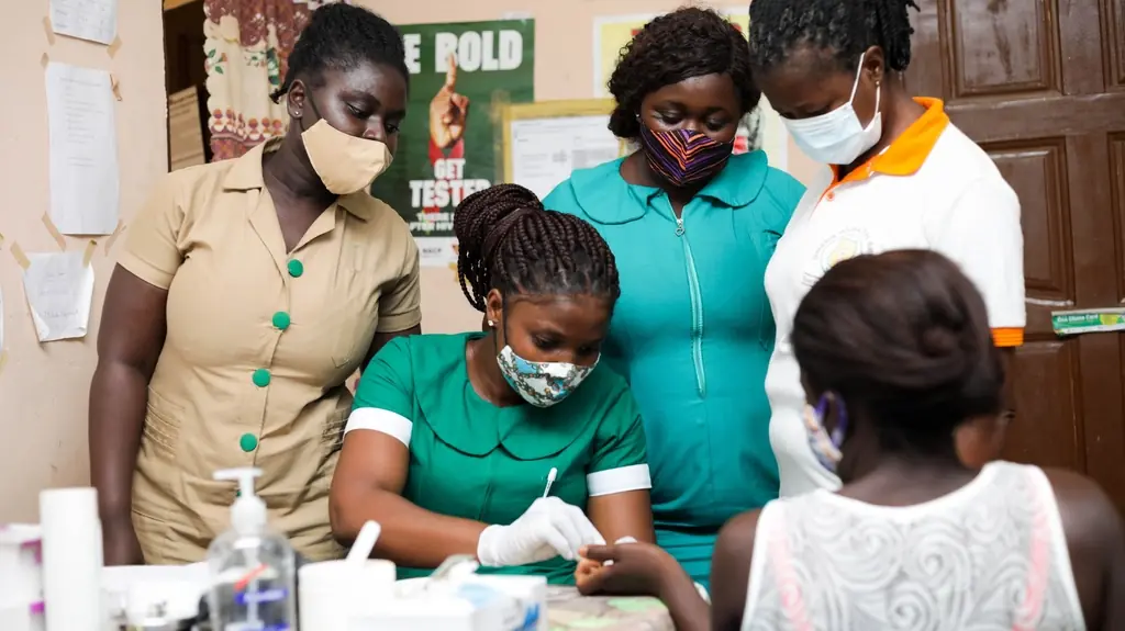 Continuing test community members malaria